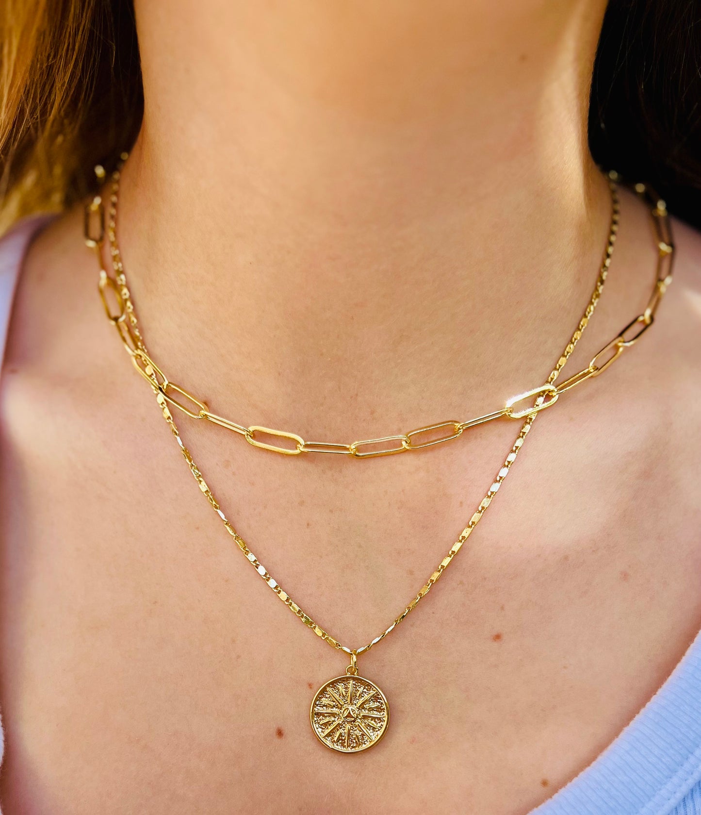 Compass Star Gold Filled Necklace - Nova Ray