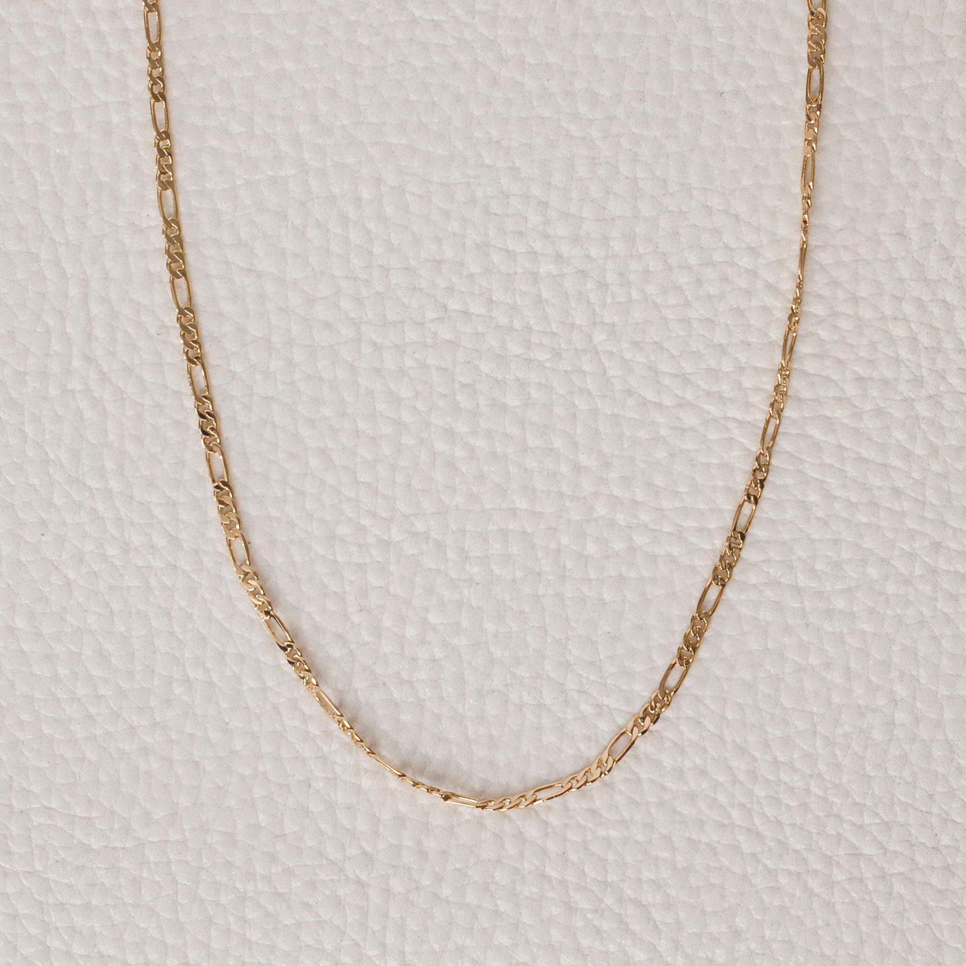 Gold Filled ROSE GOLD 2mm Figaro chain. Gold chain gold jewelry